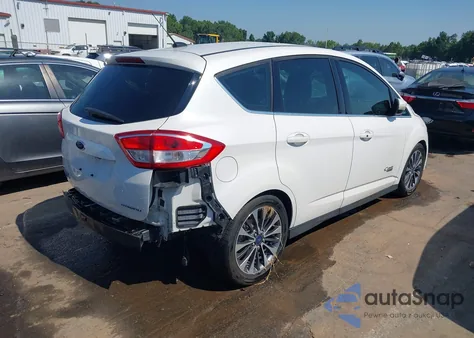 2017 Ford C-Max Energi Titanium z USA, uszkodzony, nr VIN 1FADP5FU6HL101757